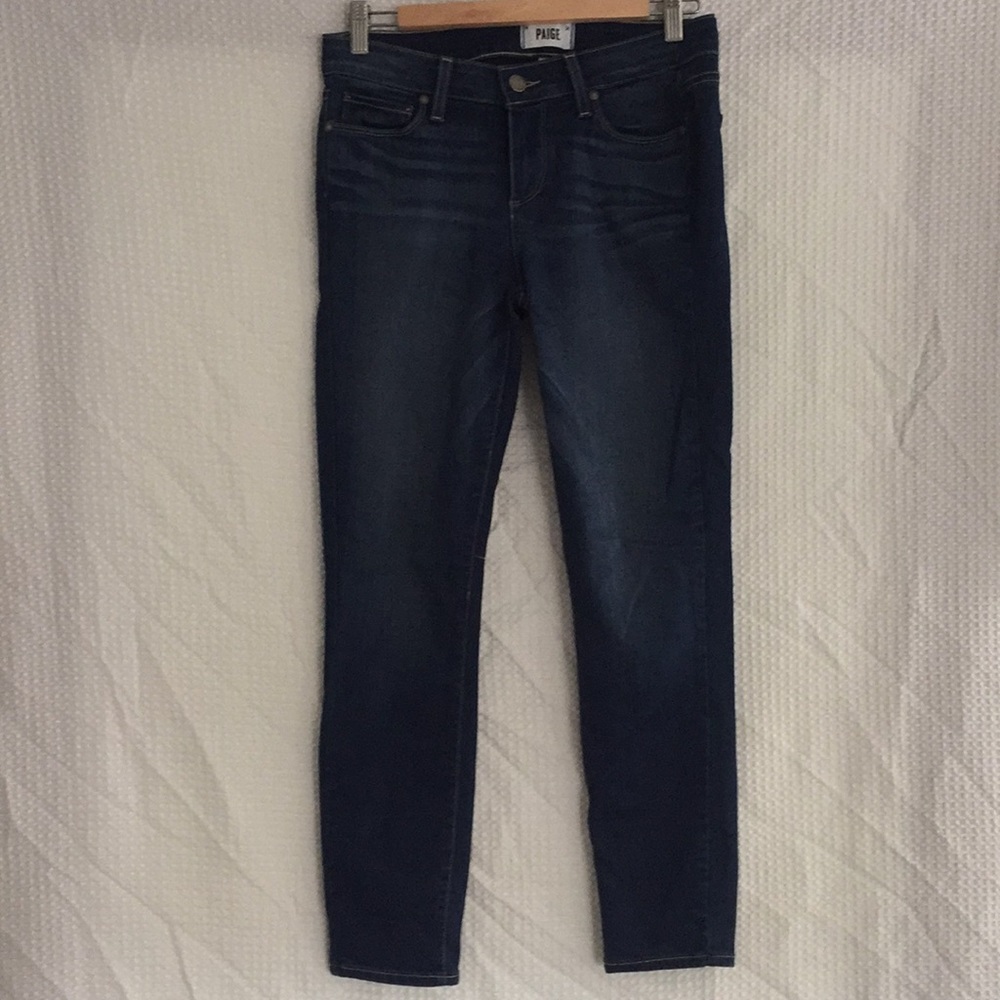 Paige size 28 skinny vertigo crop jeans